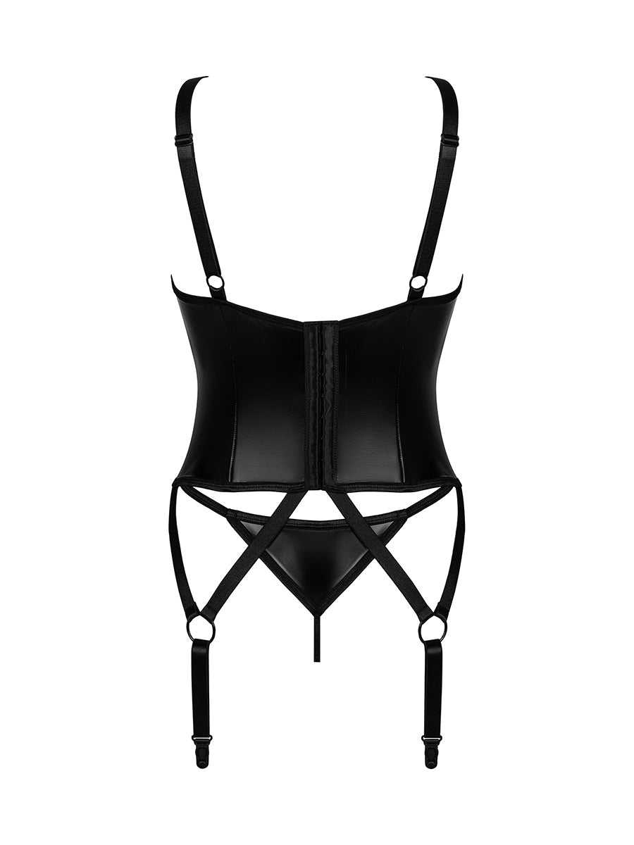 Armares Corset and Thong - Black