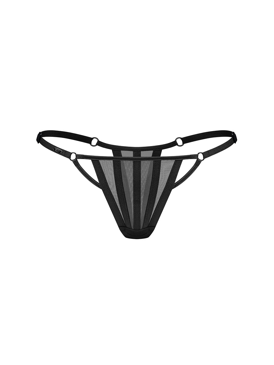 Aurorium Classic Black Thong