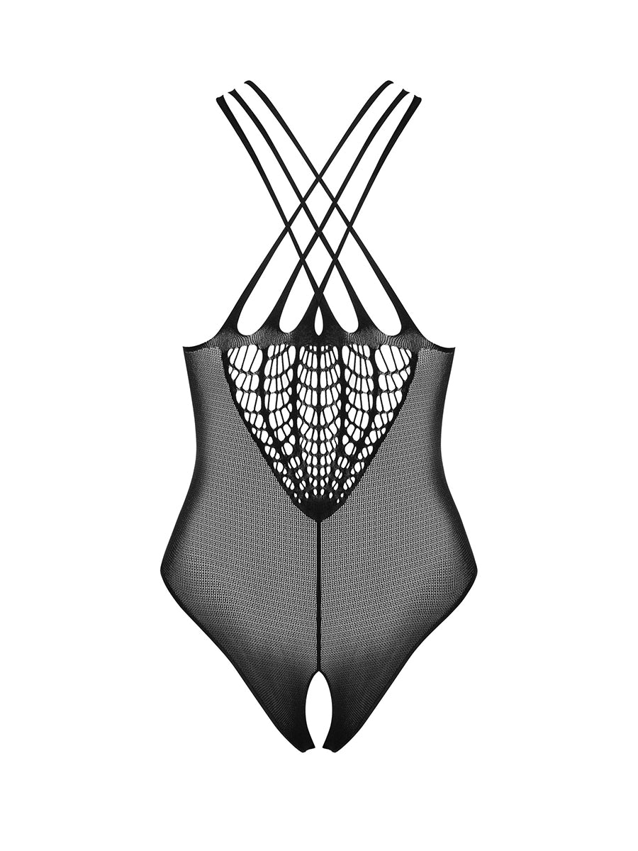 B118 Naughty Crothless Teddy - Black