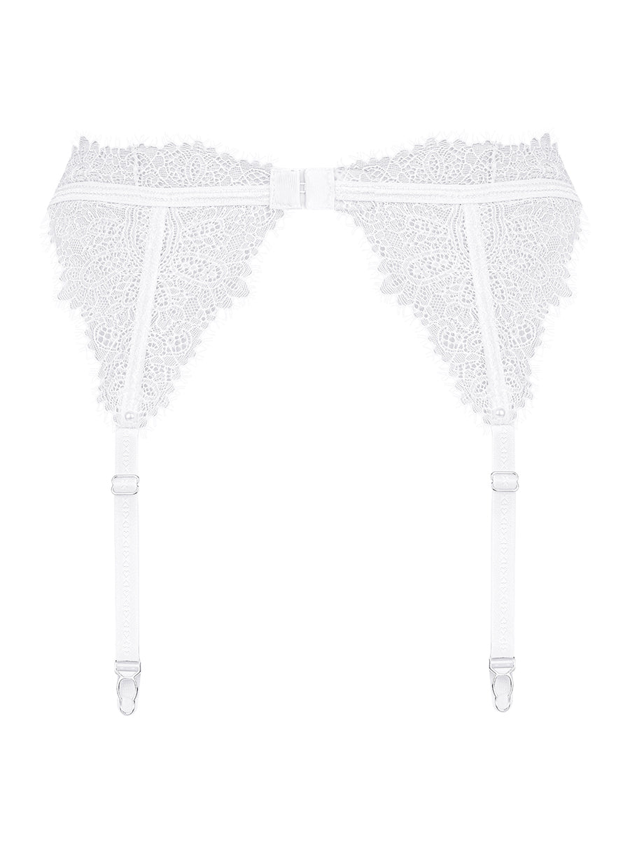 Bianelle Garter Belt - White