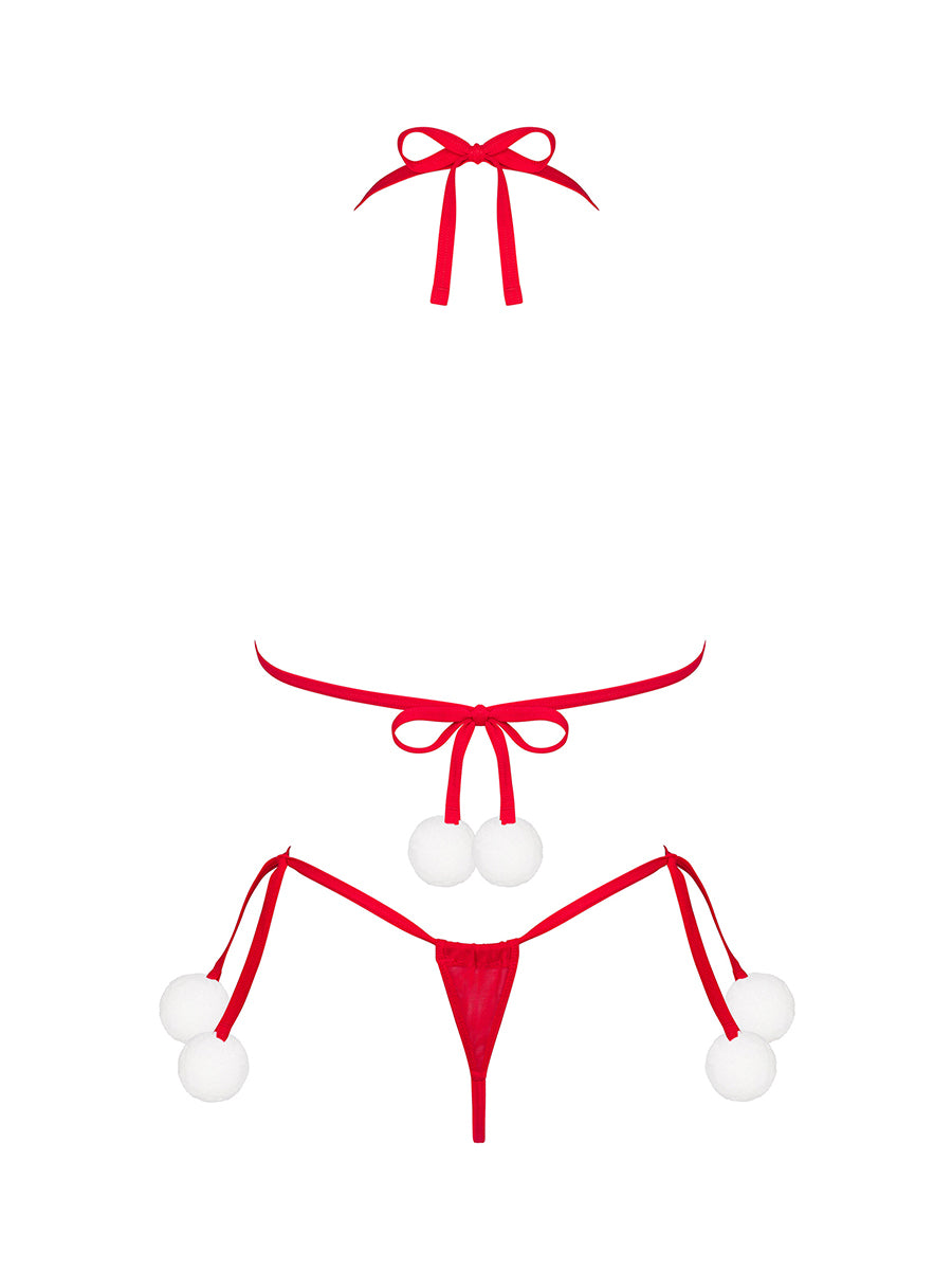 Bobble Girl Christmas Lingerie Set