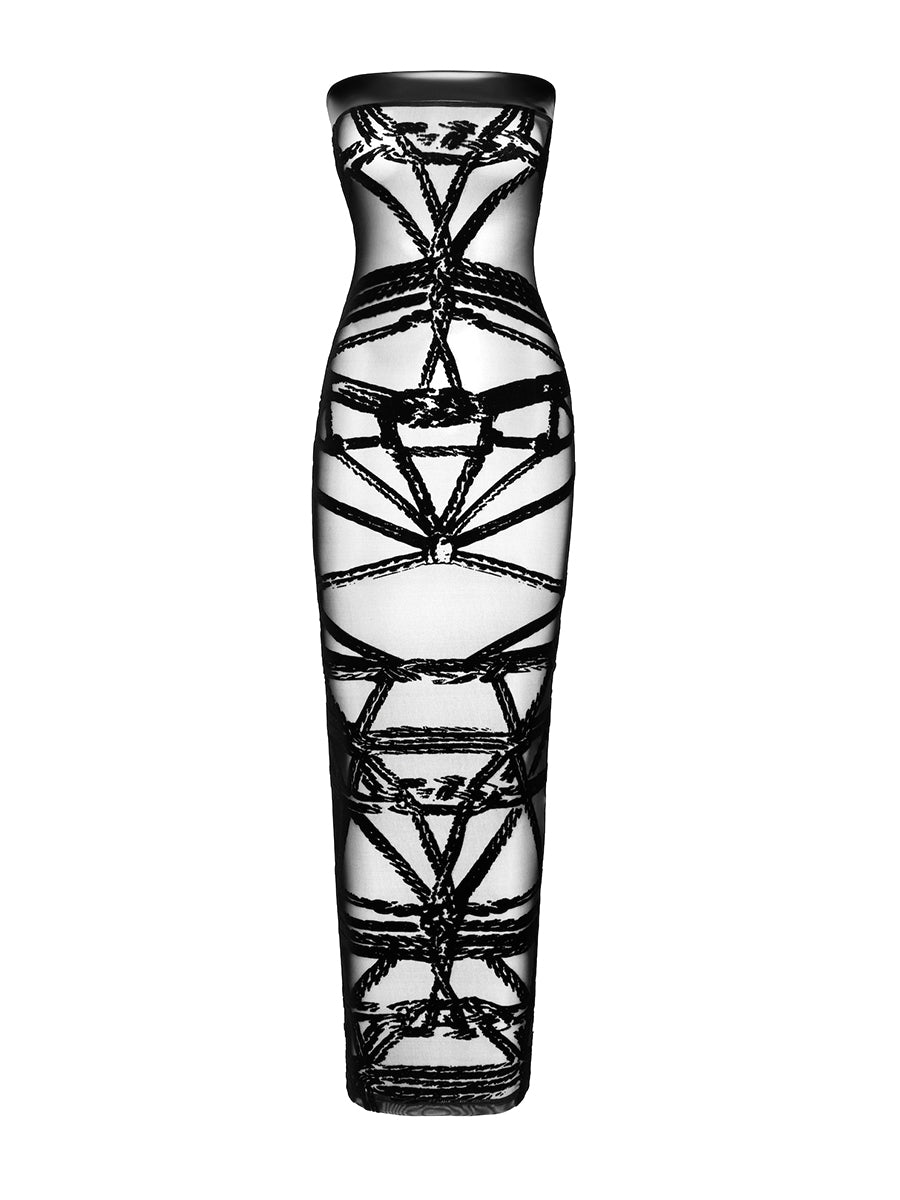 Bondesque Opera Off-Shoulder Long Dress