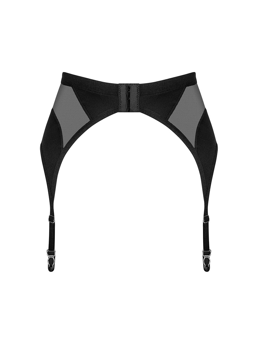 Chic Amoria Garter Belt - Black