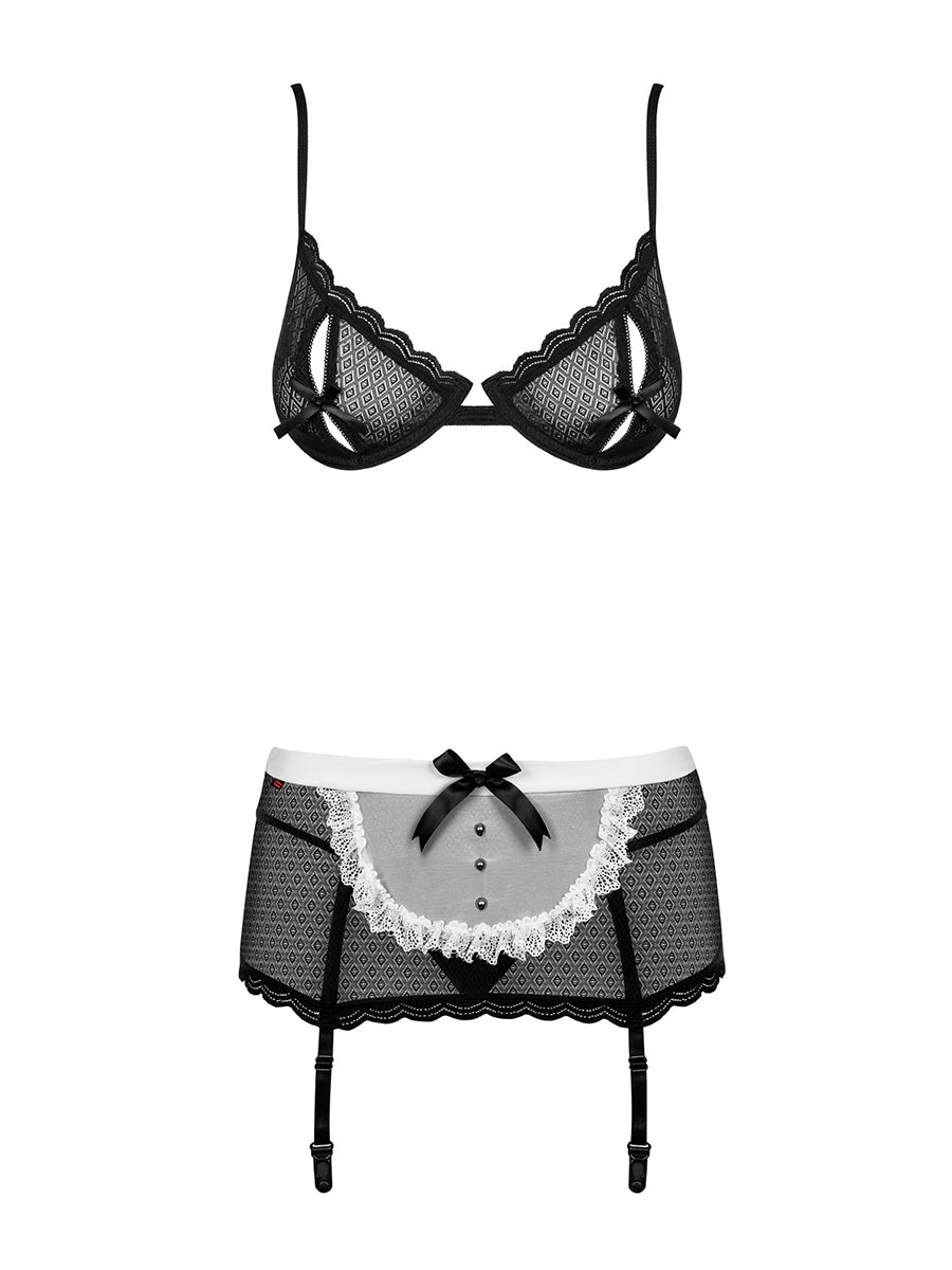 Maidme Costume 5 Pcs Set - Black