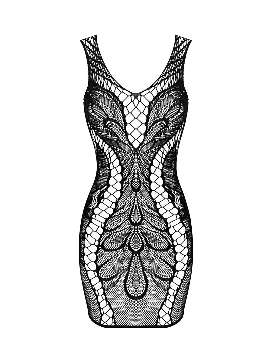 D608 Knitted Dress - Black