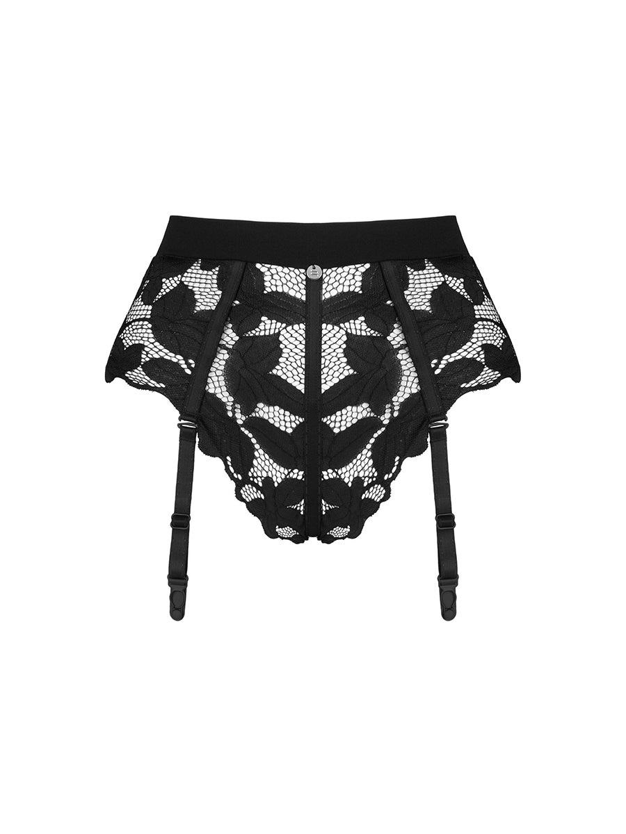 Editya Garter Panties - Black
