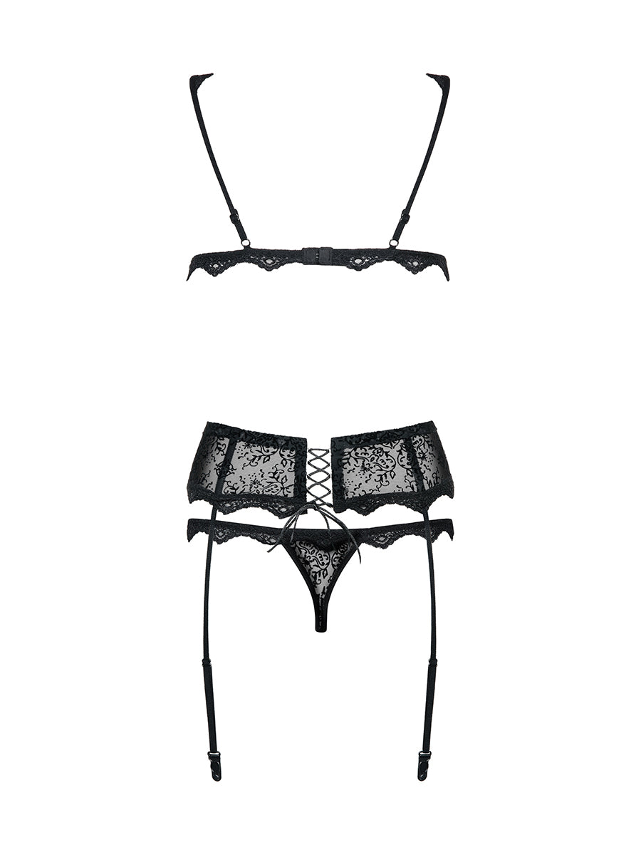 Emperita Sexy Lingerie Set - Black