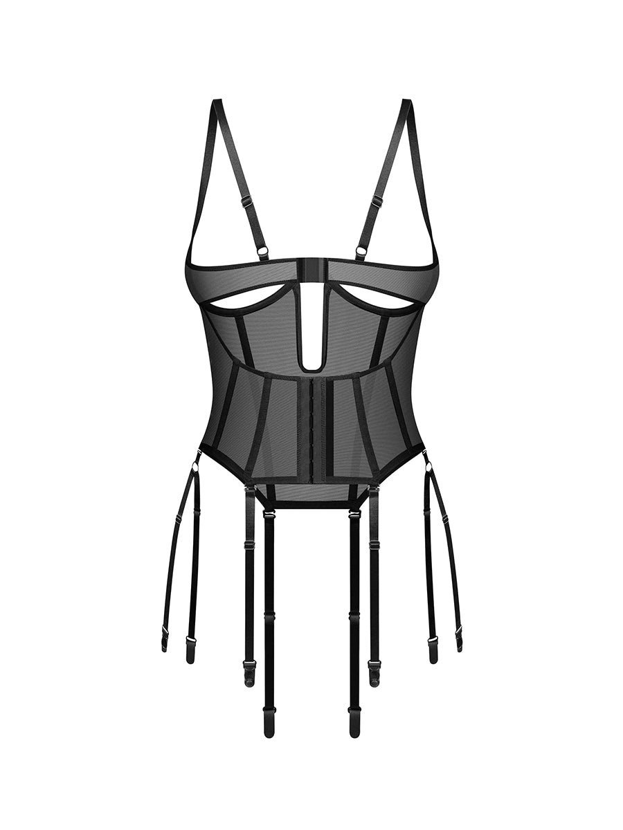 Euphori Cupless Corset - Black
