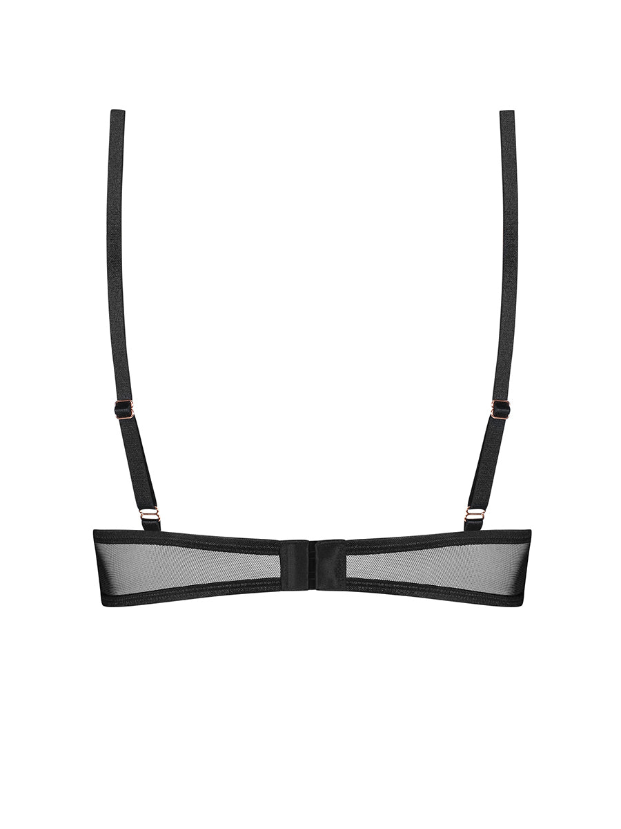 Euridia Bra with Straps - Black