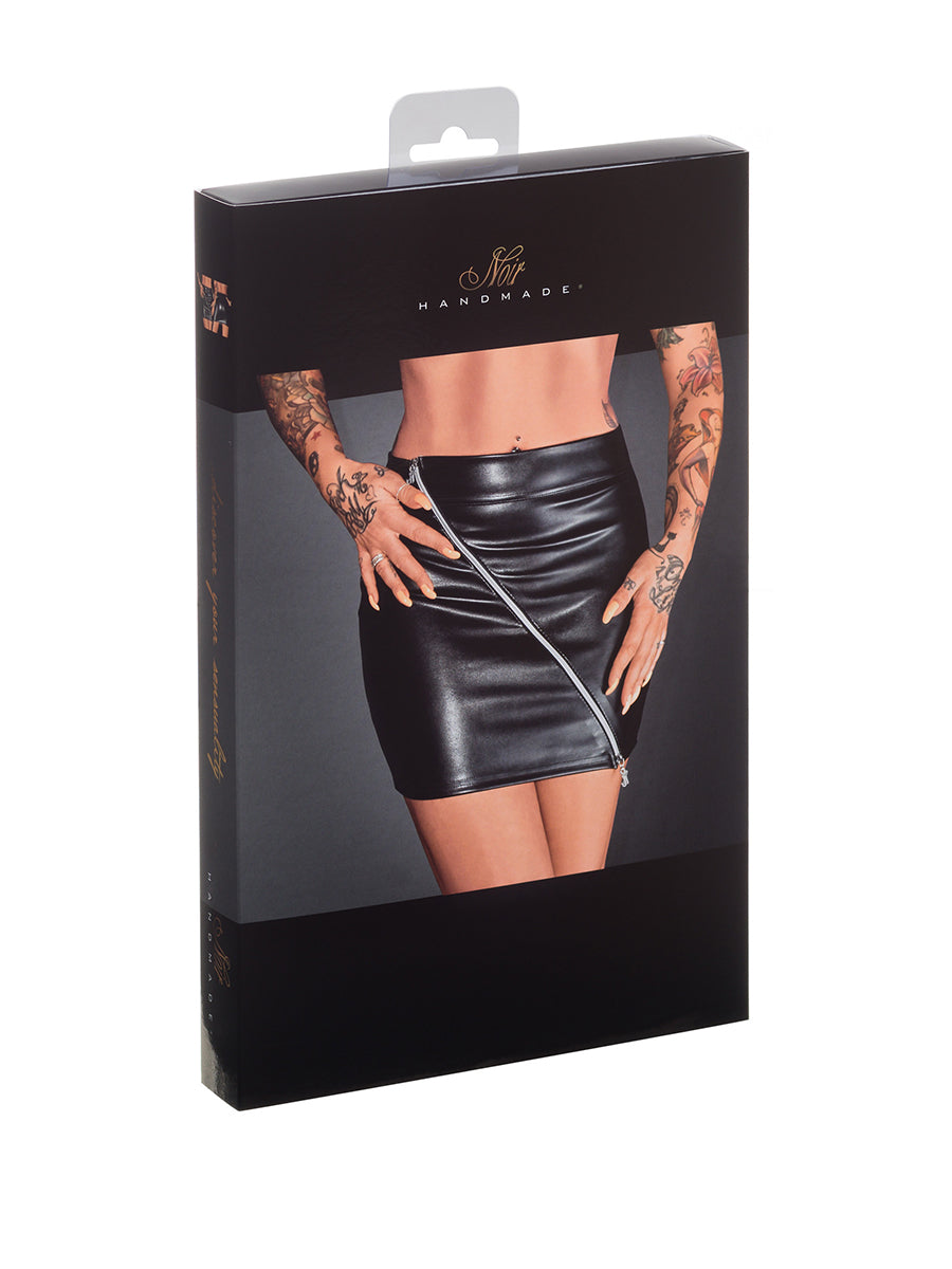 F126 Eco Leather Miniskirt