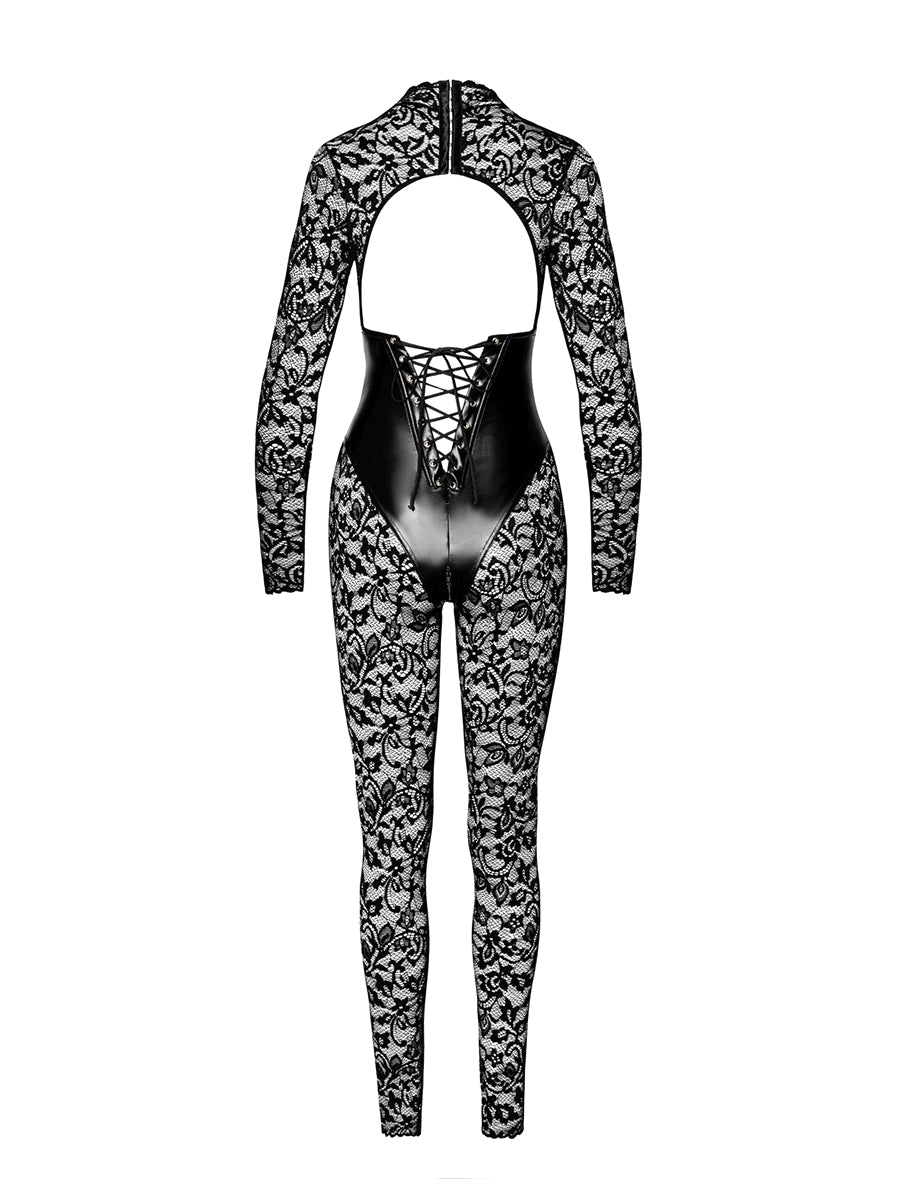 Enigma Lace Catsuit with Underbust Bodice