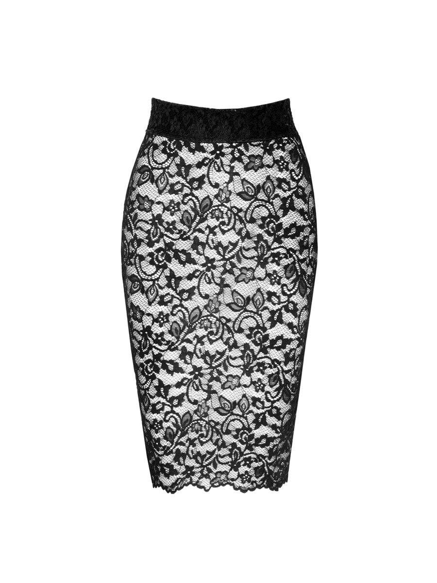 Ambivalence Lace Up Midi Skirt