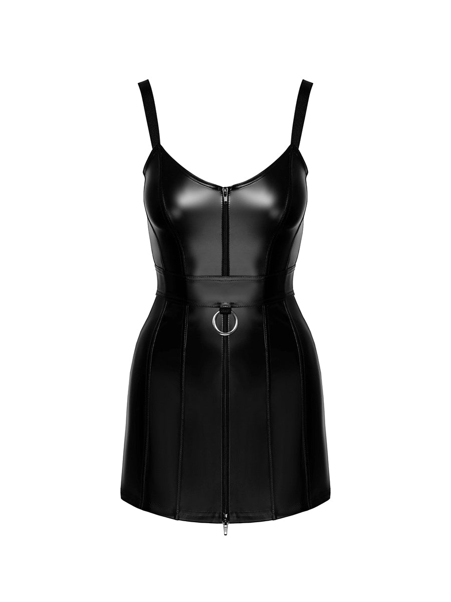 Starlet Wetlook Minidress with Ring Belt
