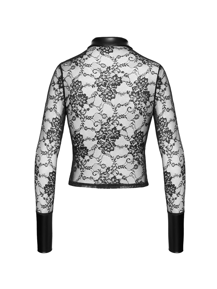 Noirelle Lace Button-up Shirt
