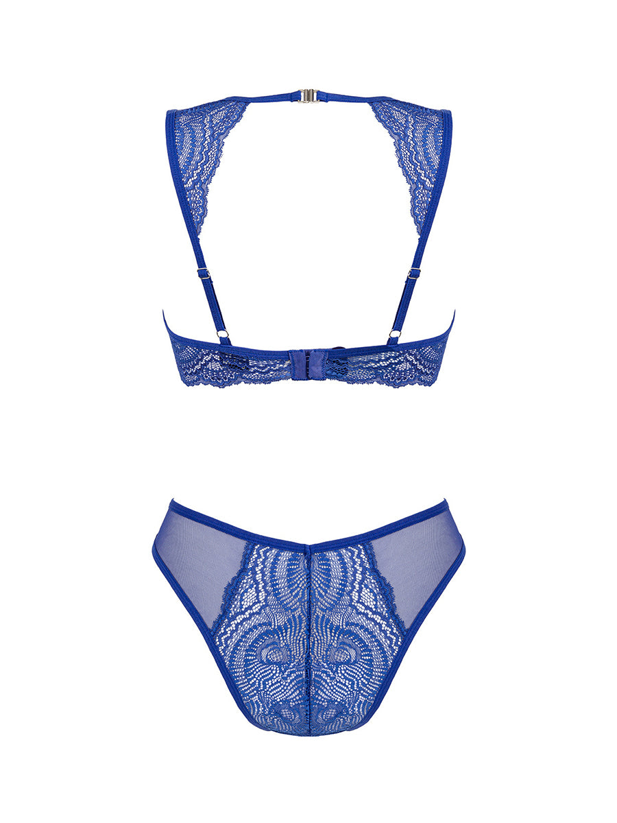 Giselia Blue Lingerie Set: Bra & Panties