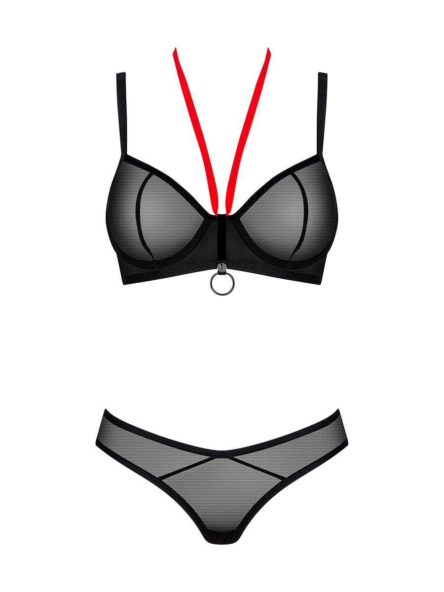 Glandez See-through Lingerie Set Bra & Thong