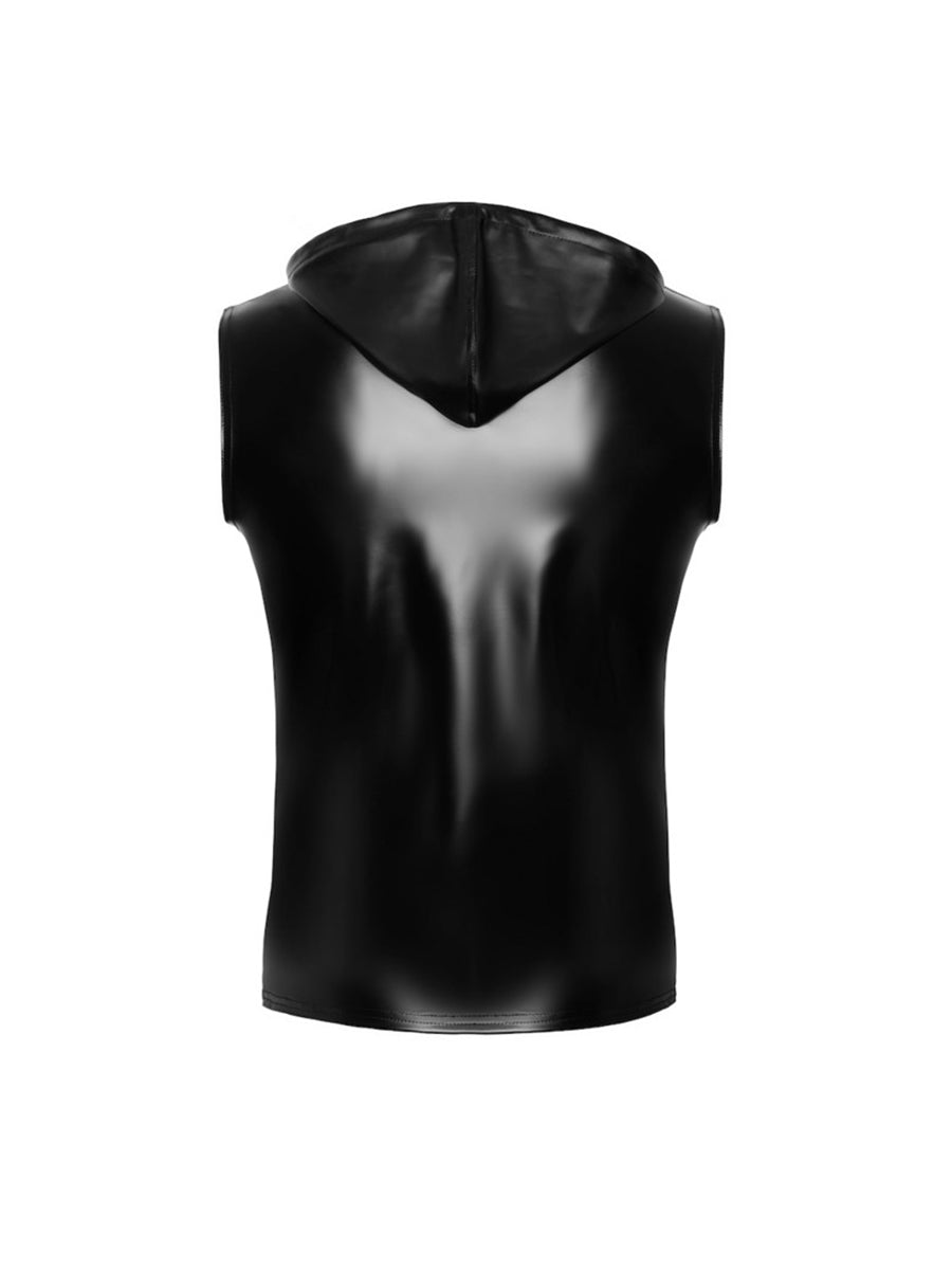 Frenzy Power Wetlook Sleeveless Hoodie