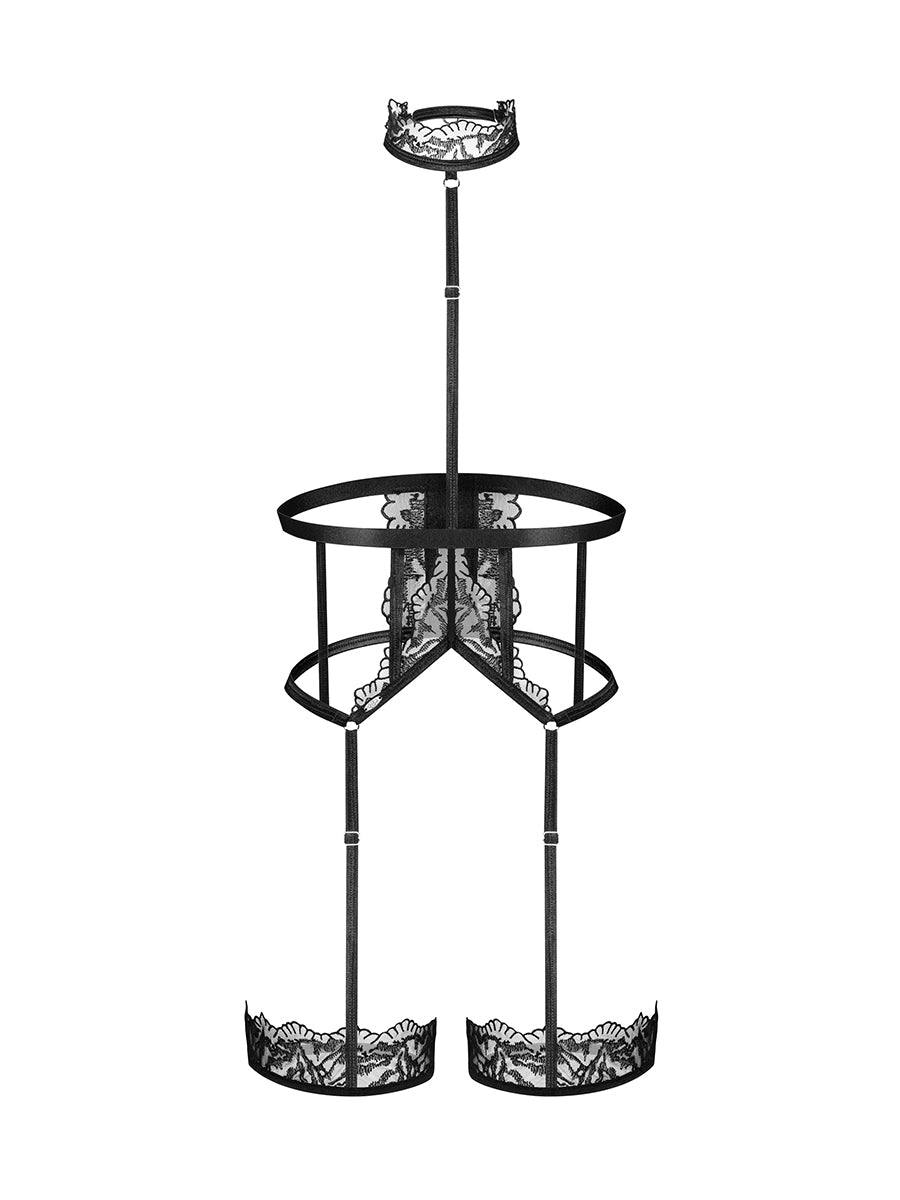 Hersis Lacy Harness - Black