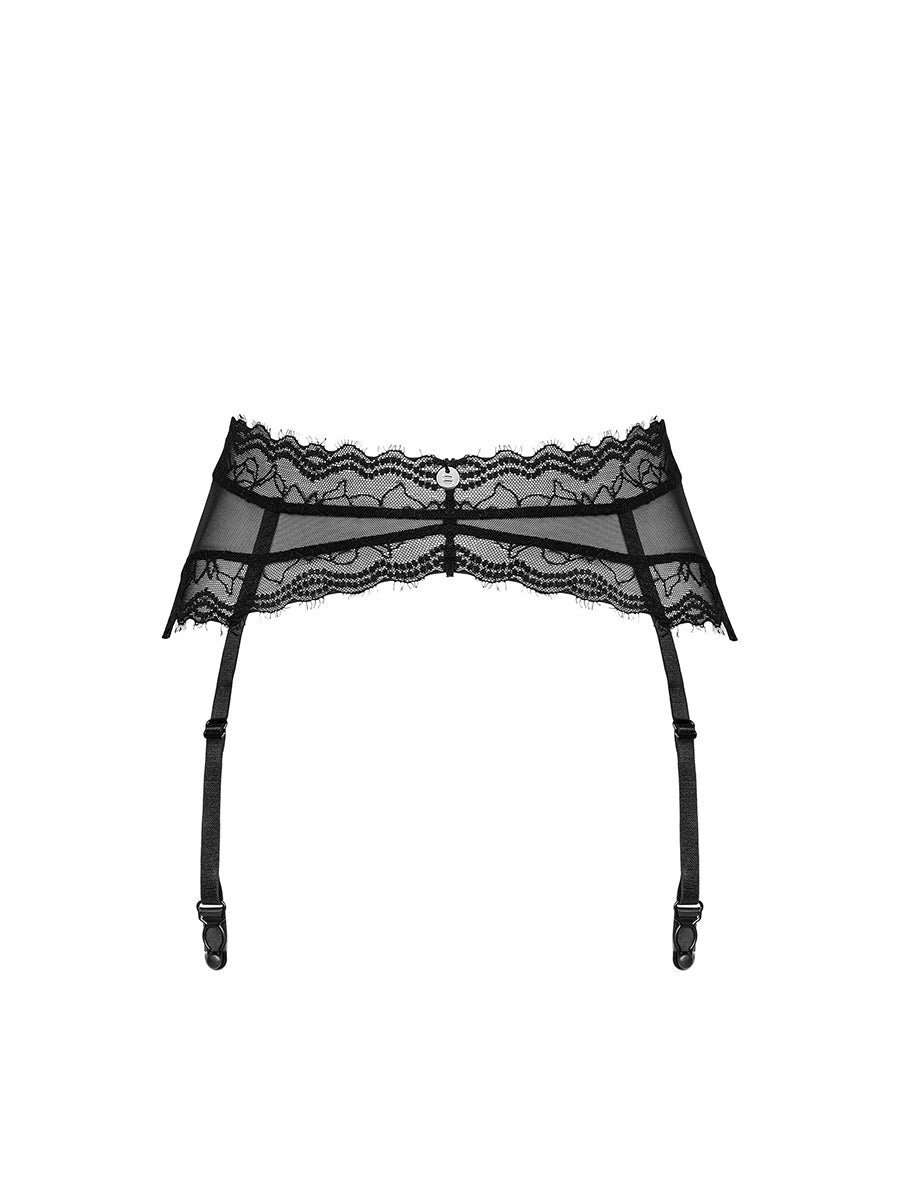 Medilla Black Garter Belt