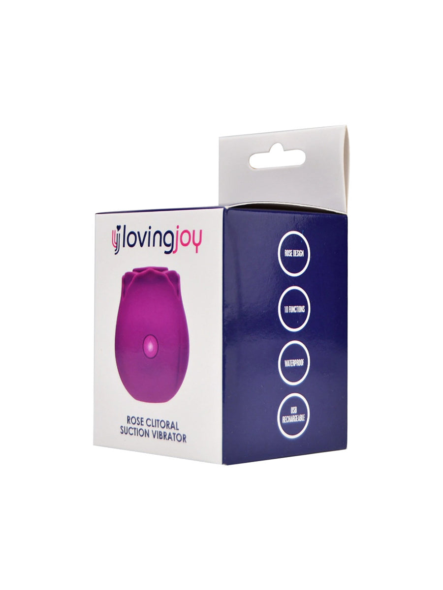Rose Toy Clitoral Suction Vibrator - Purple