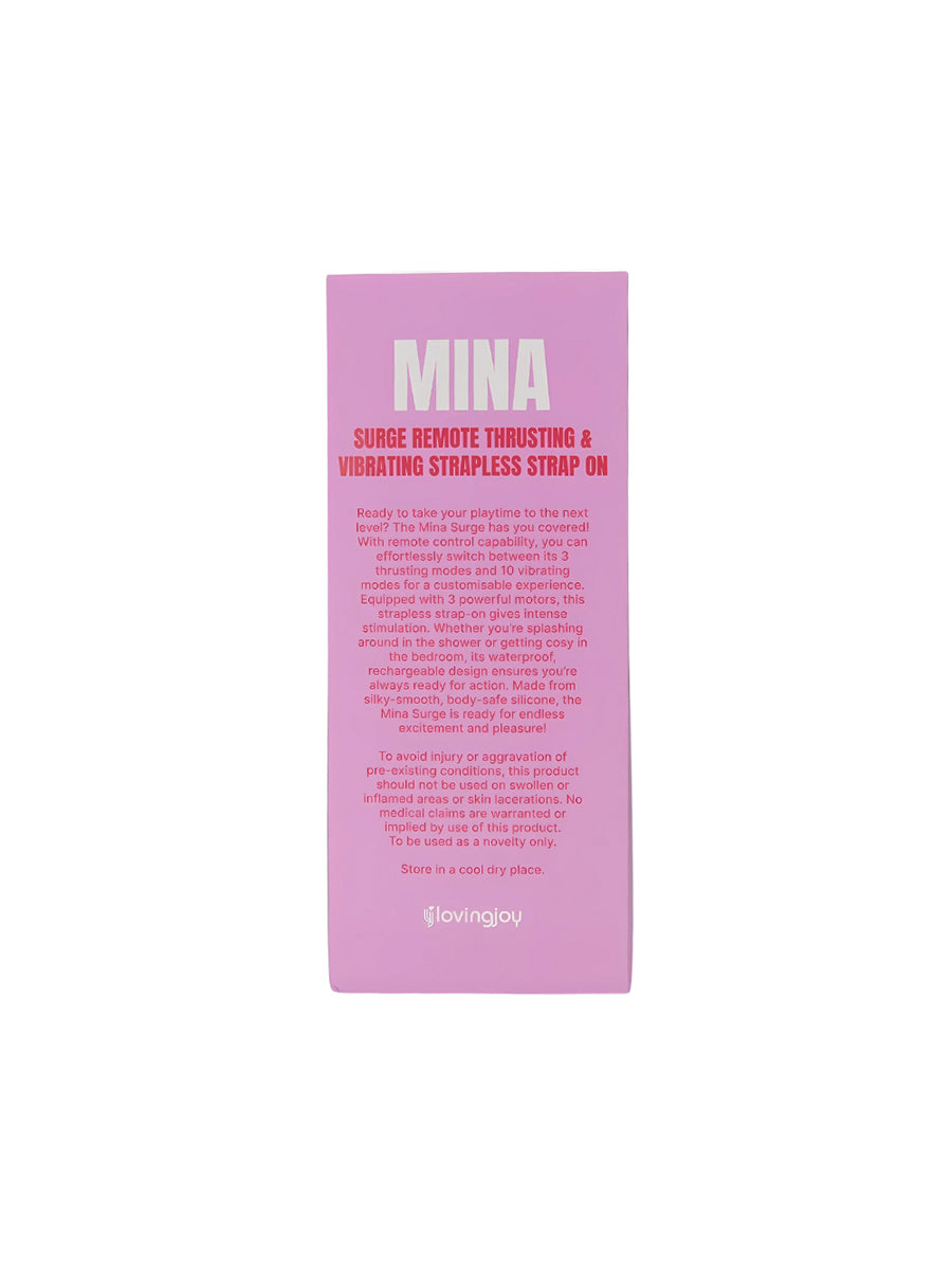 Surge Remote Thrusting & Vibrating Strapless Strap On