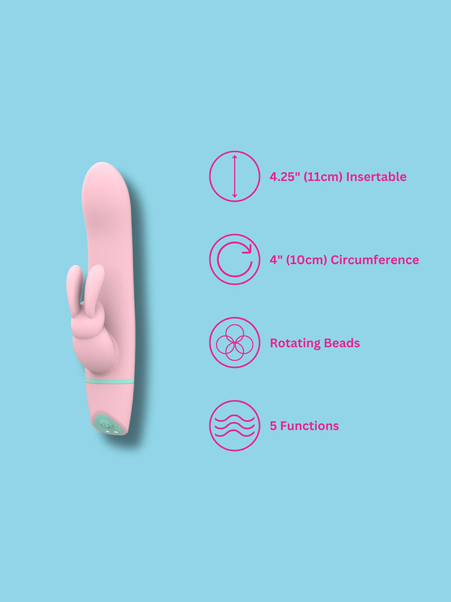 Ripple Vibrating & Rotating Rabbit Vibrator