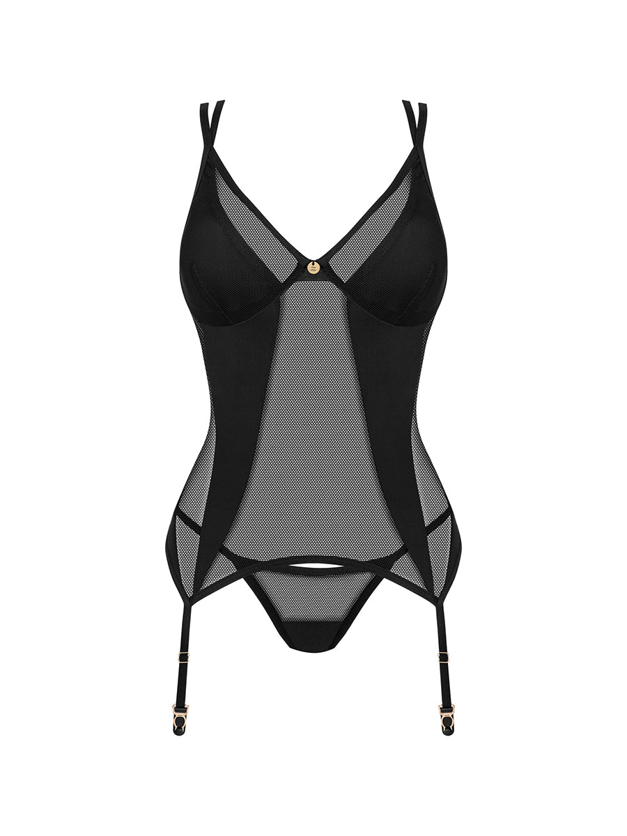 Nesari See-through Corset & Thong