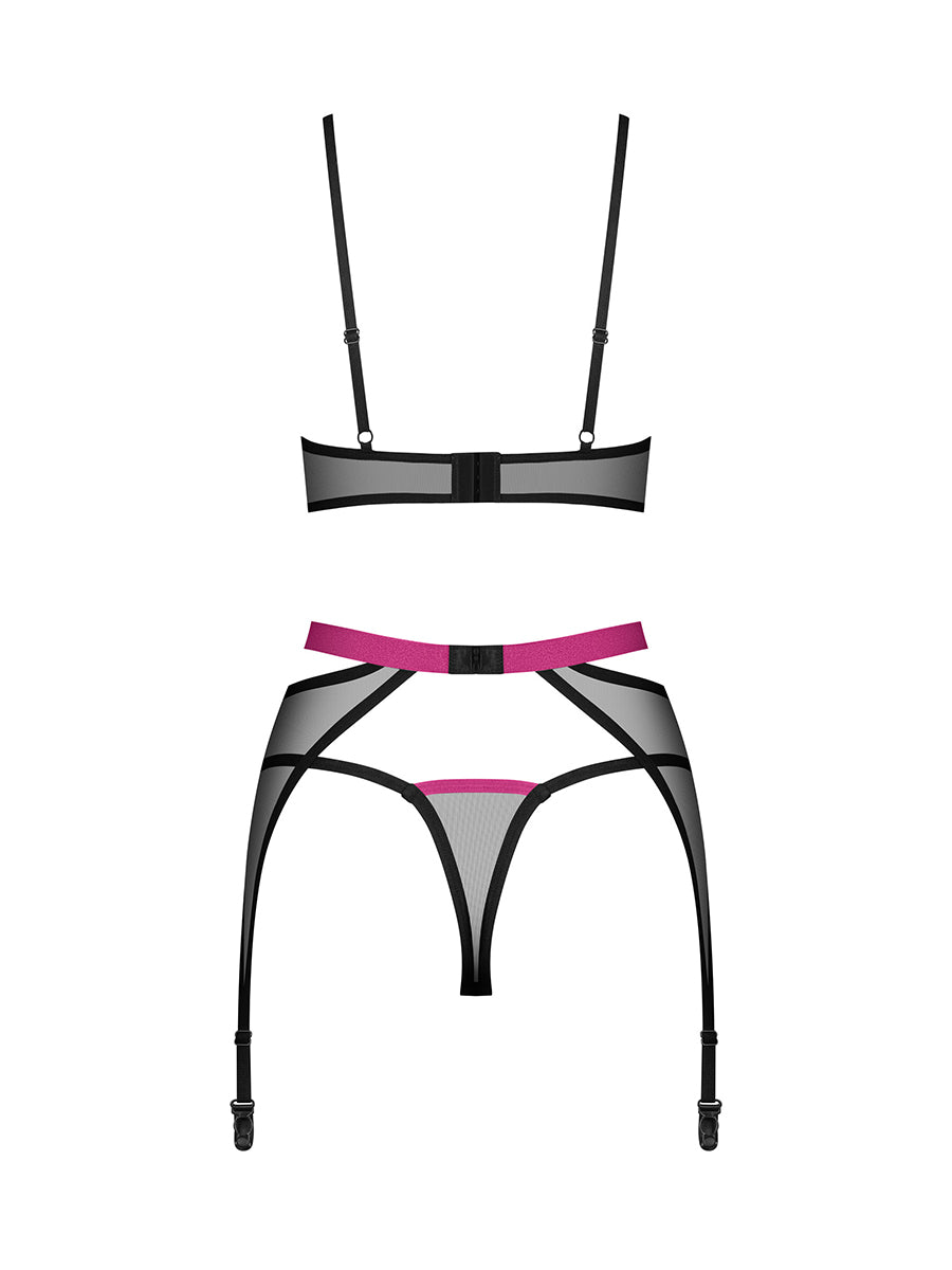 Novenes Lingerie Set with Garter Belt