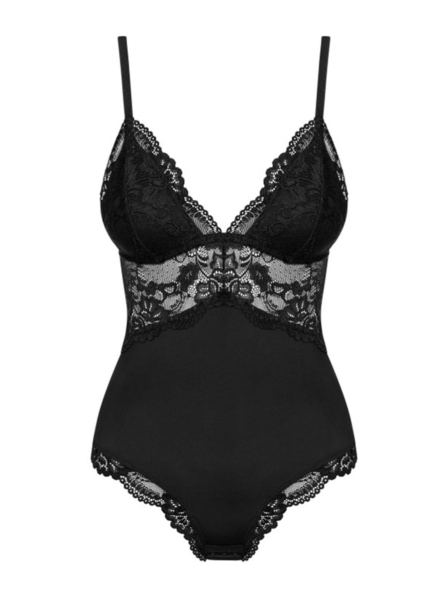 810-TED Sensual Black Teddy