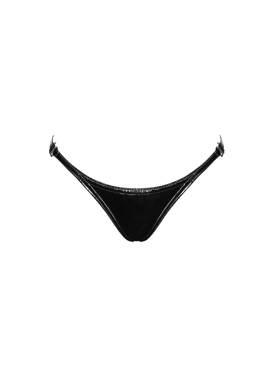 Dominae PVC Panty with Silver Clasp
