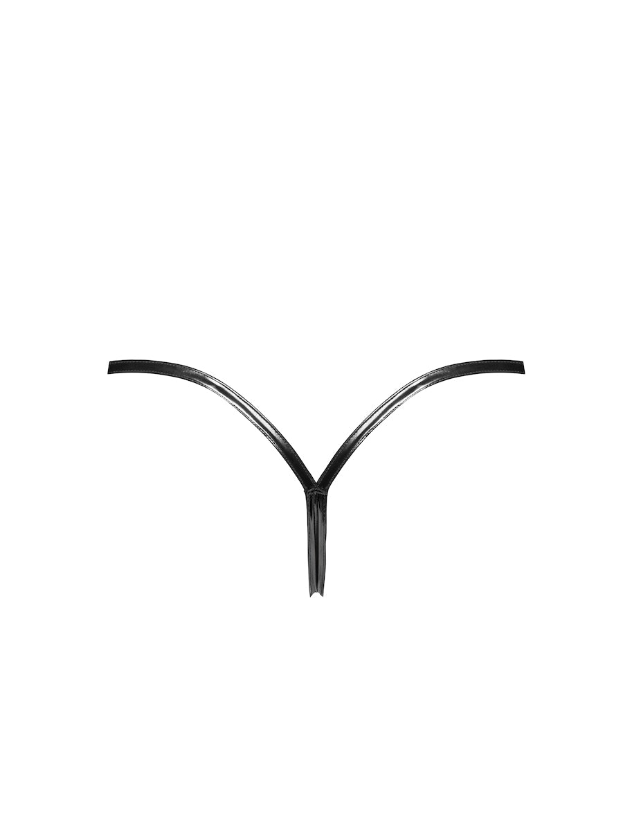 Dominae PVC Panty with Silver Clasp