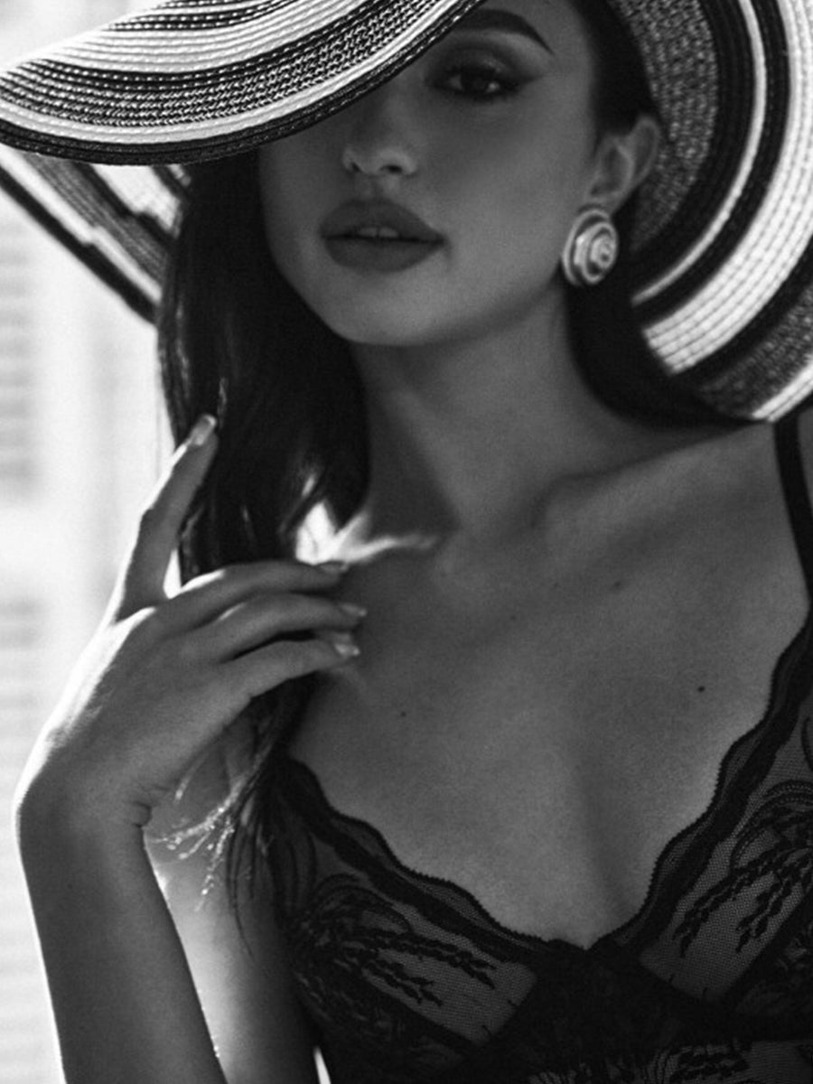 Perisia Crotchless Teddy - Black