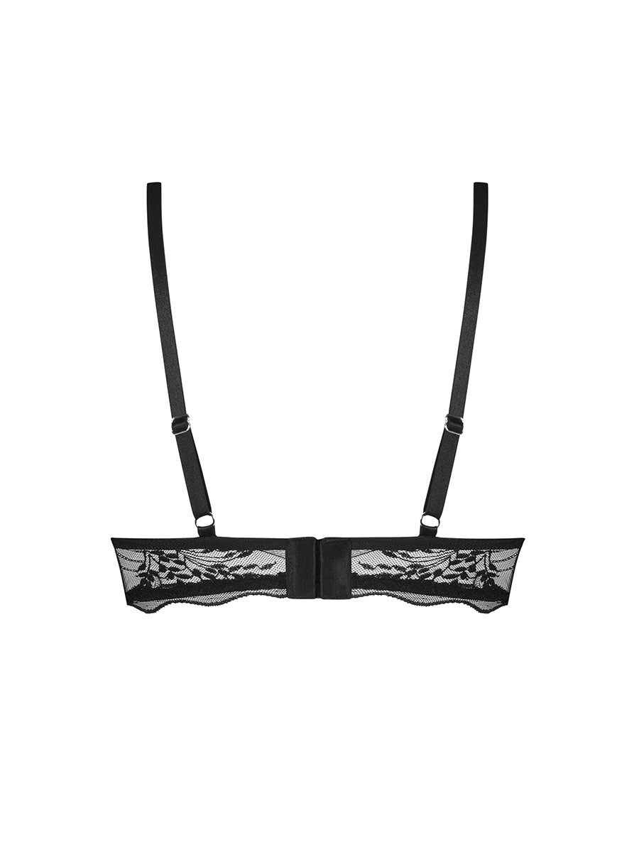 Perisia Transparent Bra - Black