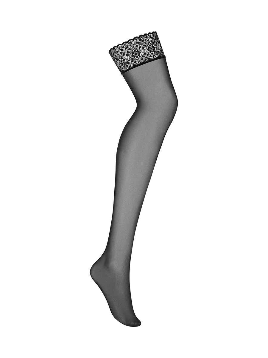 Shibu Lacy Black Stockings