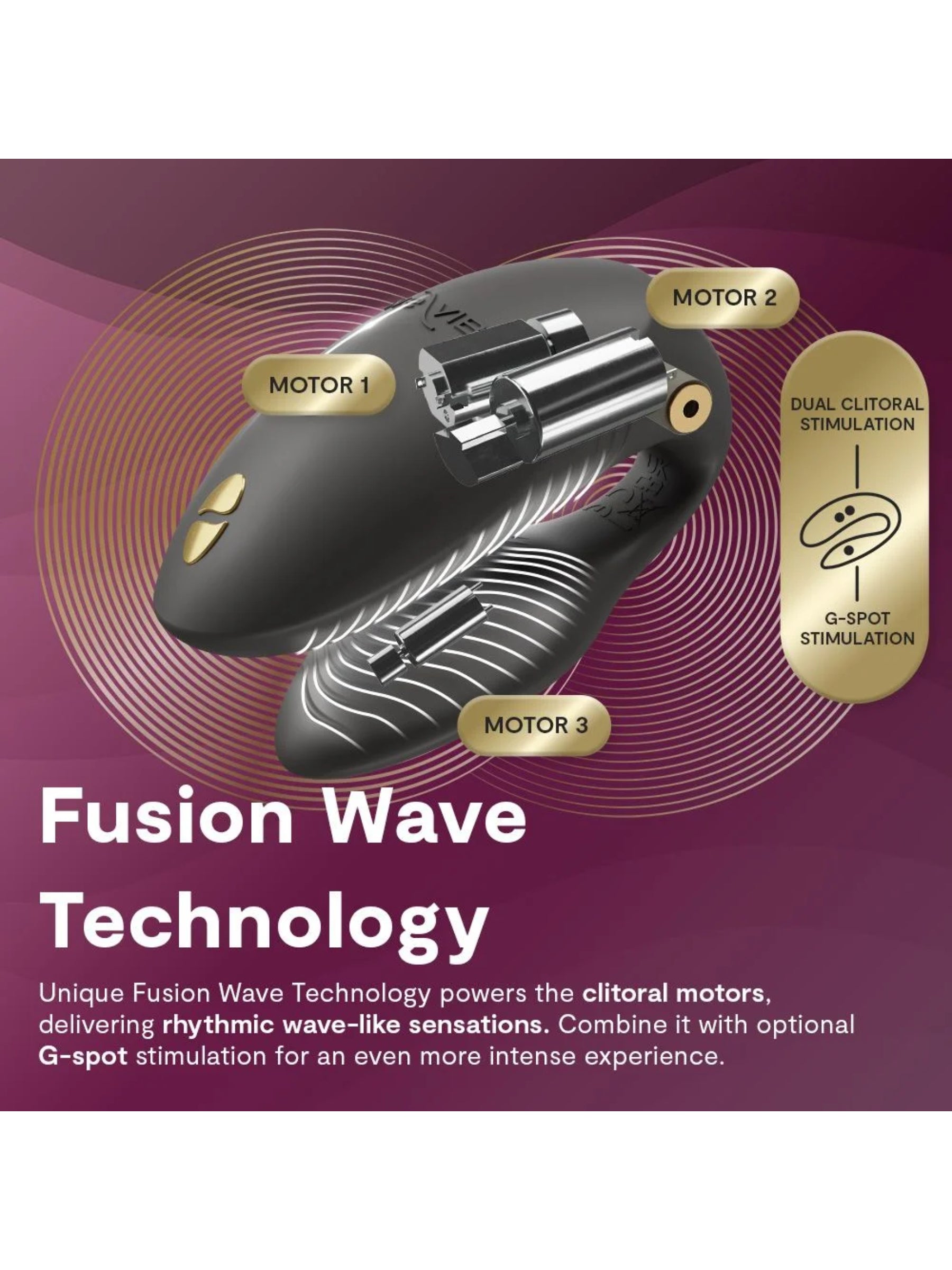 We-Vibe Chorus Pro immersive couples vibrator featuring a sensory squeeze remote and Fusion Wave Technology.