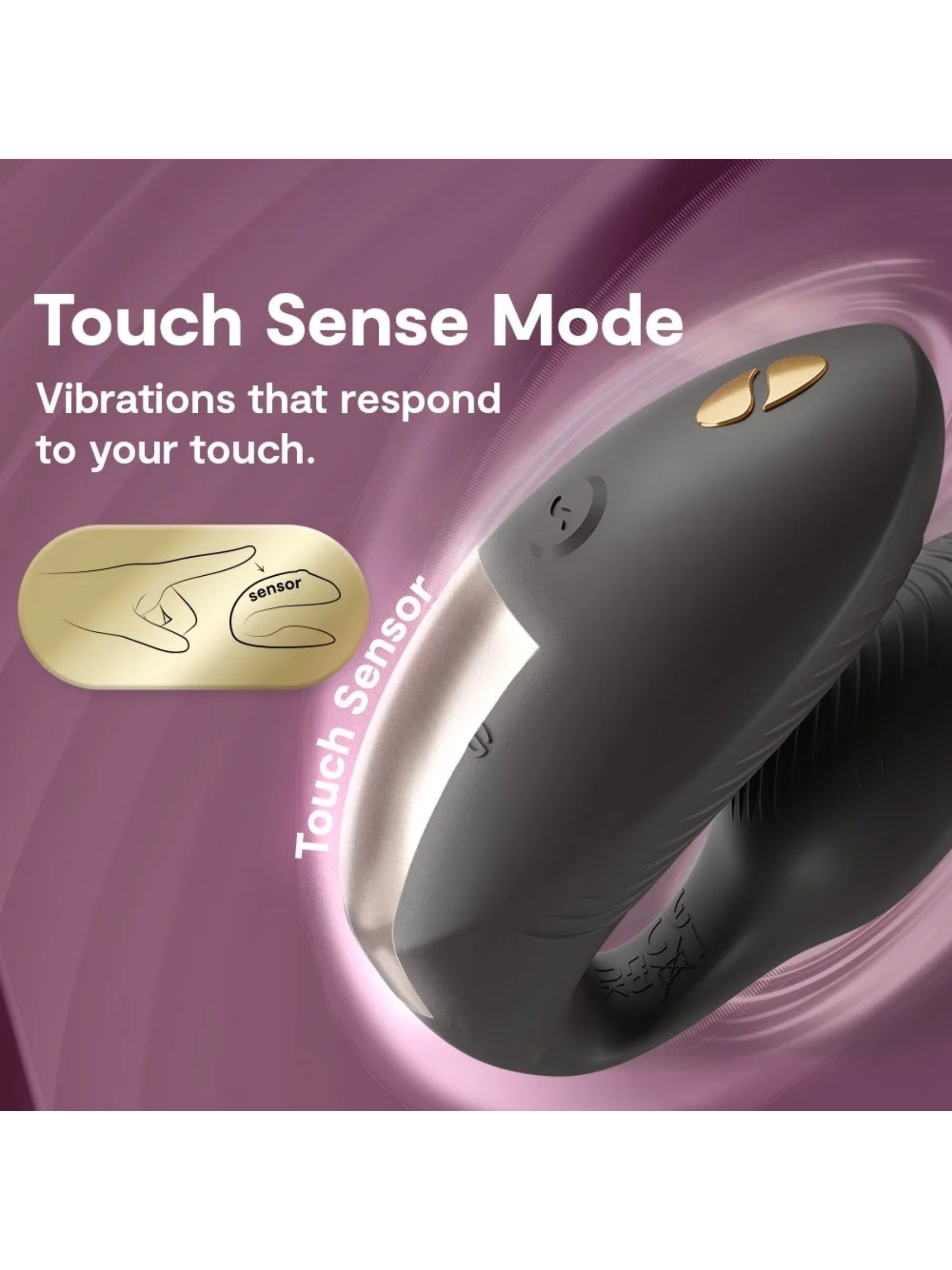 We-Vibe Chorus Pro immersive couples vibrator featuring a sensory squeeze remote and Fusion Wave Technology.