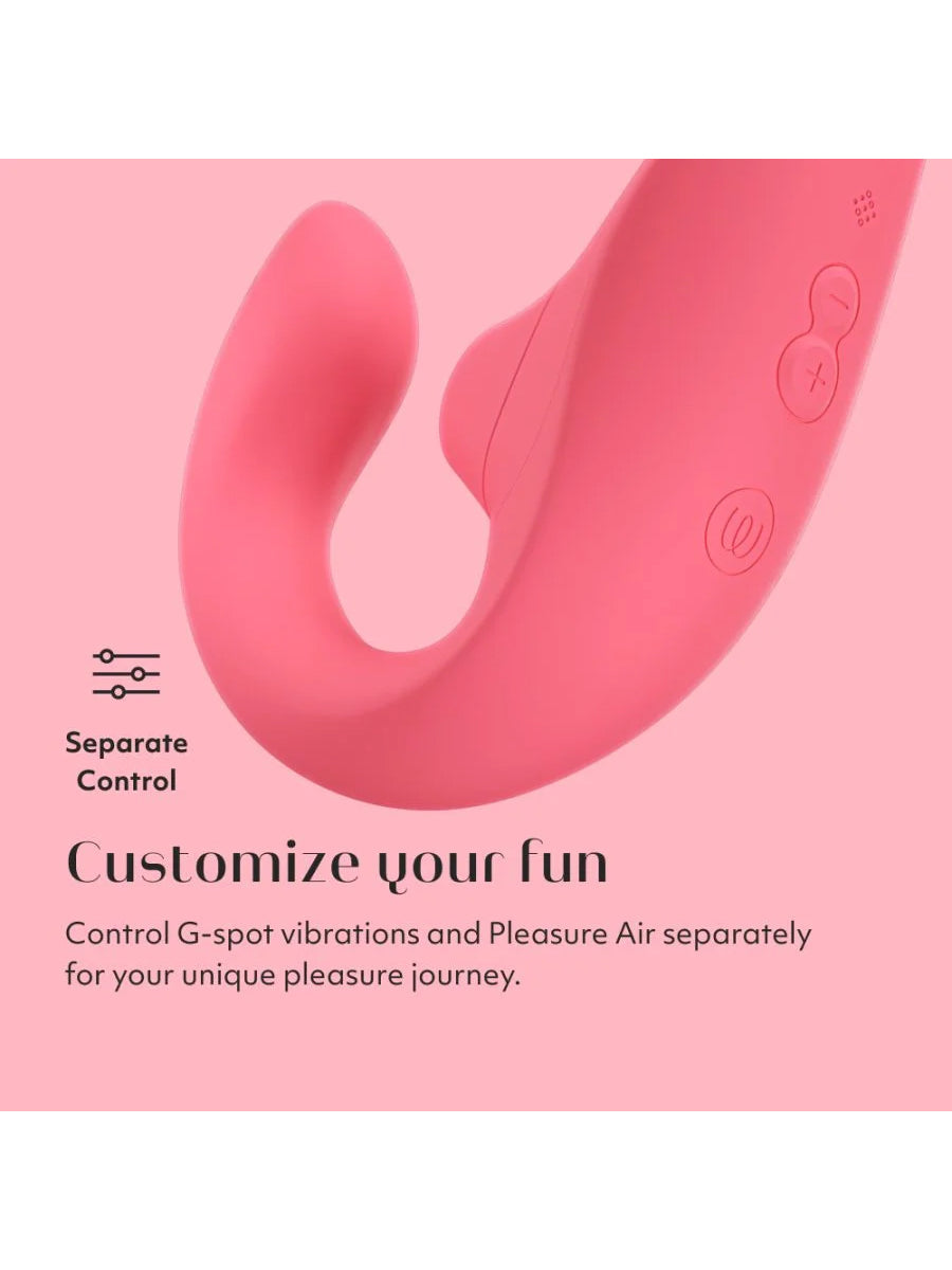 Womanizer Blend premium dual stimulation rabbit vibrator with Pleasure Air