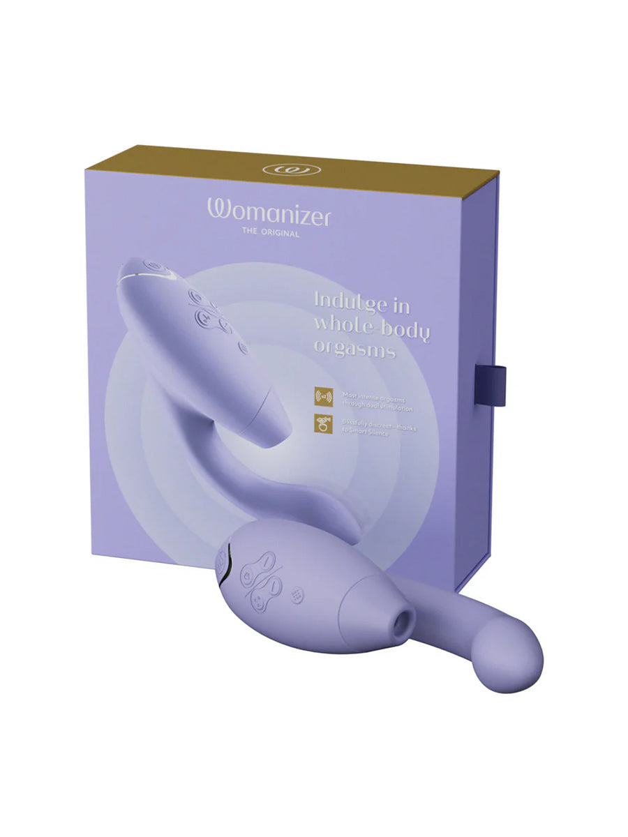 Womanizer DUO 2 premium dual stimulation rabbit toy with flexible internal G-spot arm