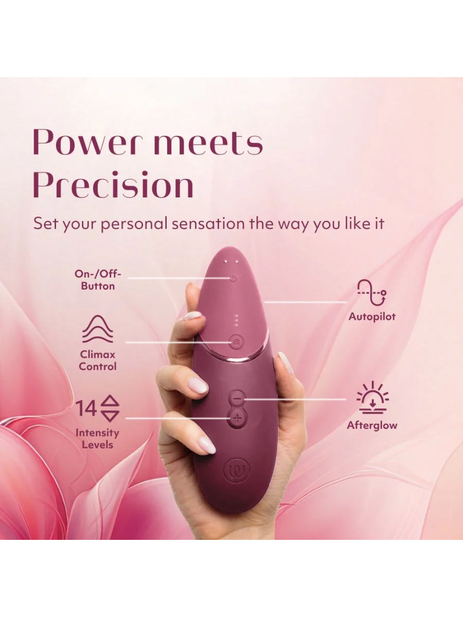 Womanizer Next premium clitoral stimulator fully coated in soft luxurious body-safe silicone