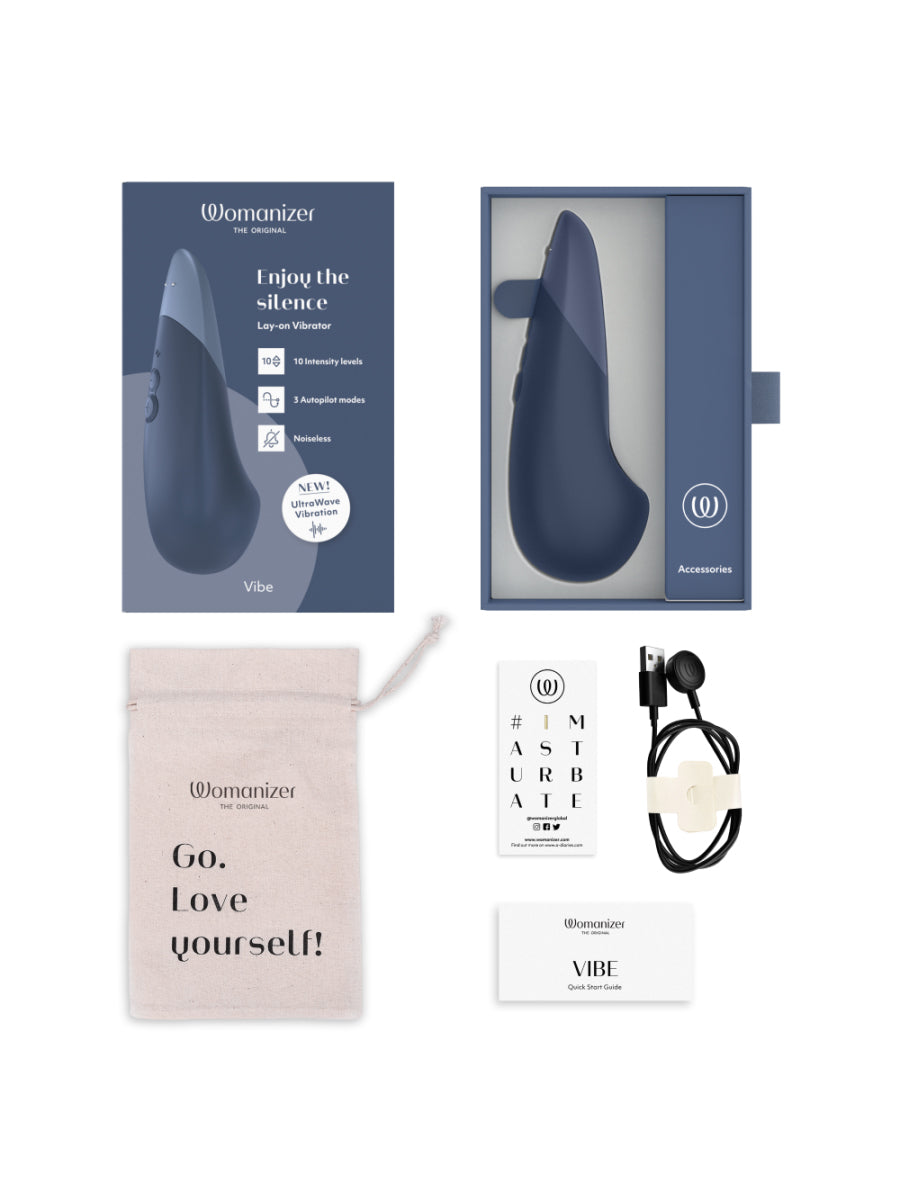 Womanizer Vibe noiseless and ergonomic body-safe silicone vibrator