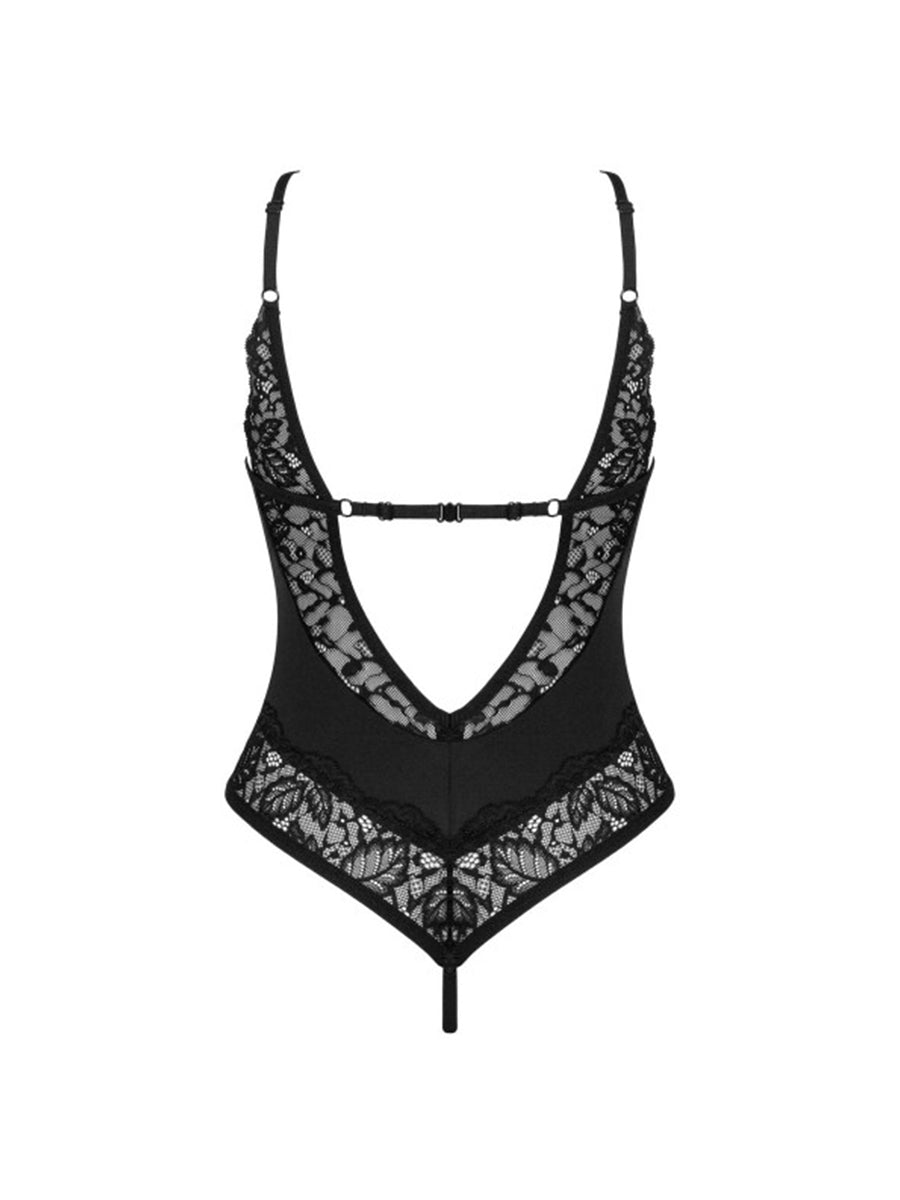 Bellastia Crotchless Teddy - Black