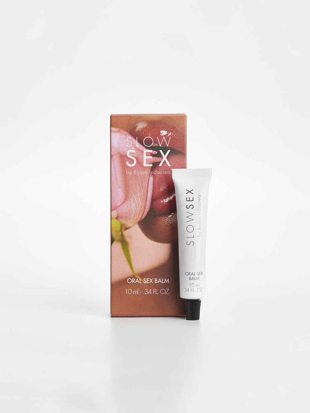 Bijoux Indiscrets cooling oral sex balm featuring the patented Frescolat molecule and an inviting coconut aroma.