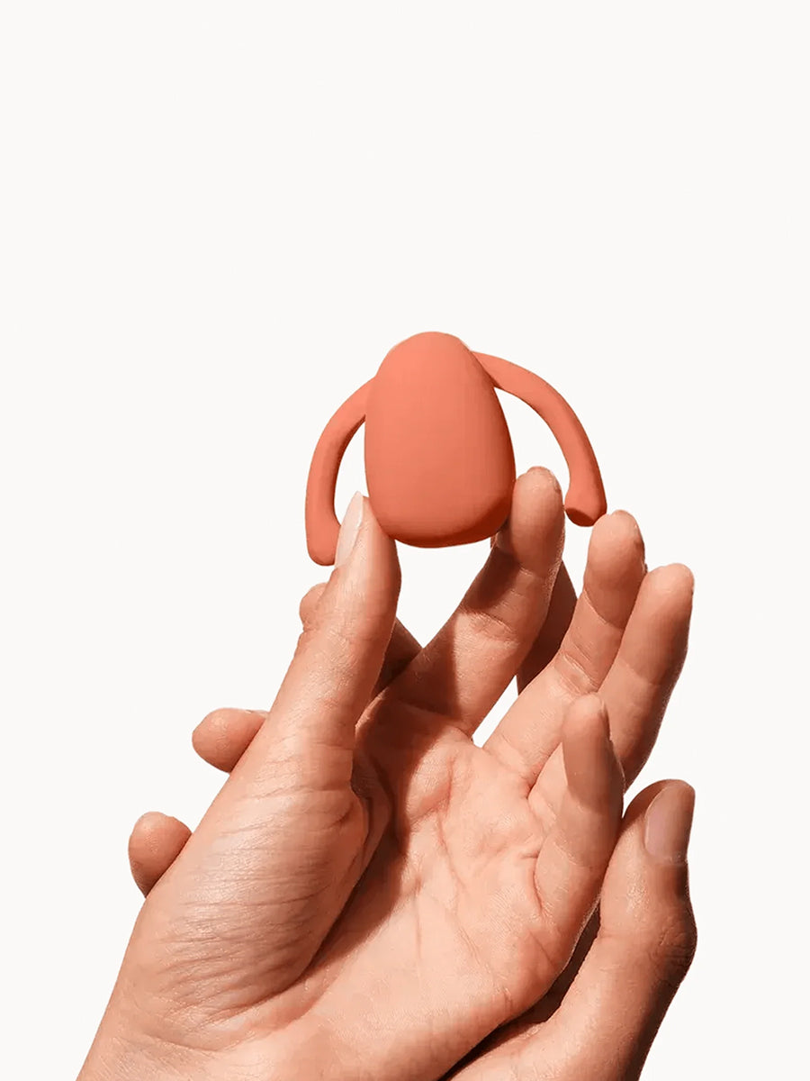 Dame Eva II wearable hands-free vibrator for couples, crafted from soft medical-grade silicone.