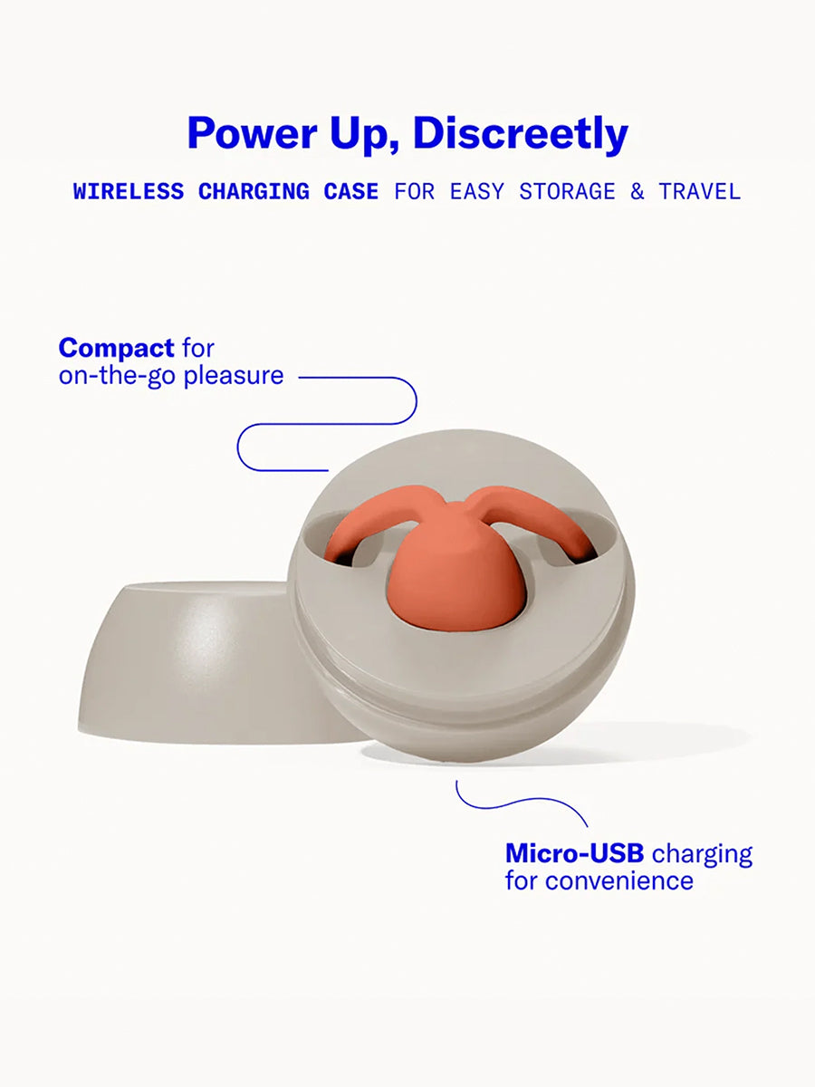Dame Eva II wearable hands-free vibrator for couples, crafted from soft medical-grade silicone.