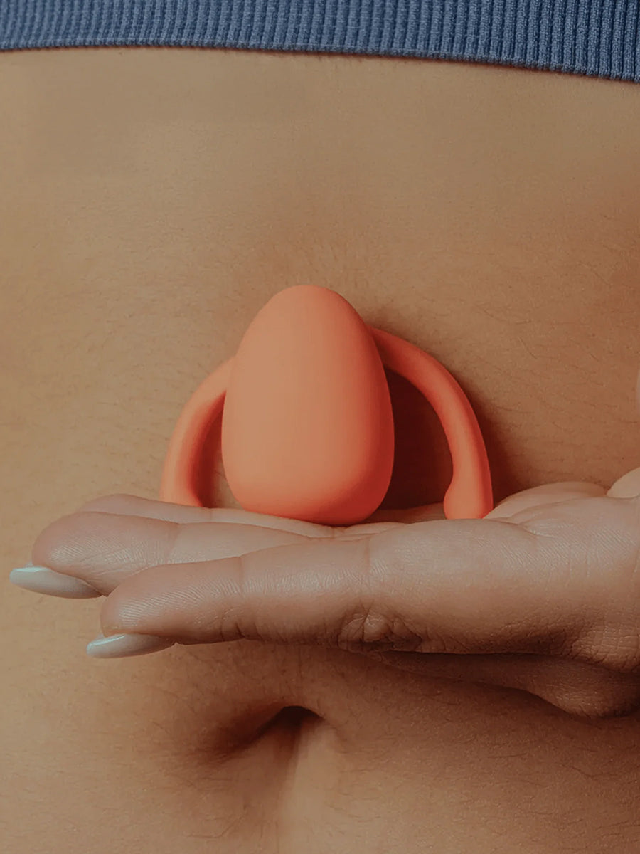 Dame Eva II wearable hands-free vibrator for couples, crafted from soft medical-grade silicone.