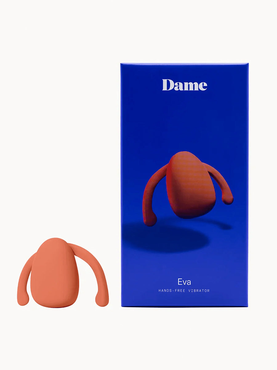 Dame Eva II wearable hands-free vibrator for couples, crafted from soft medical-grade silicone.