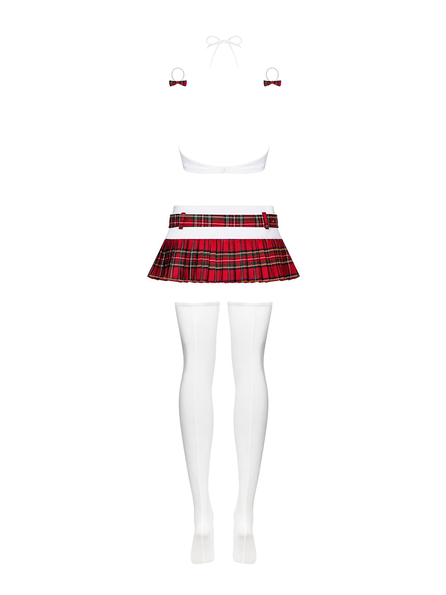 Schooly 5 Pcs Costume - White and Red