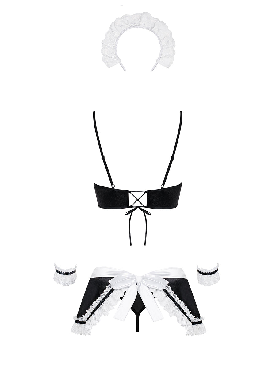 Maid Set Costume - Black