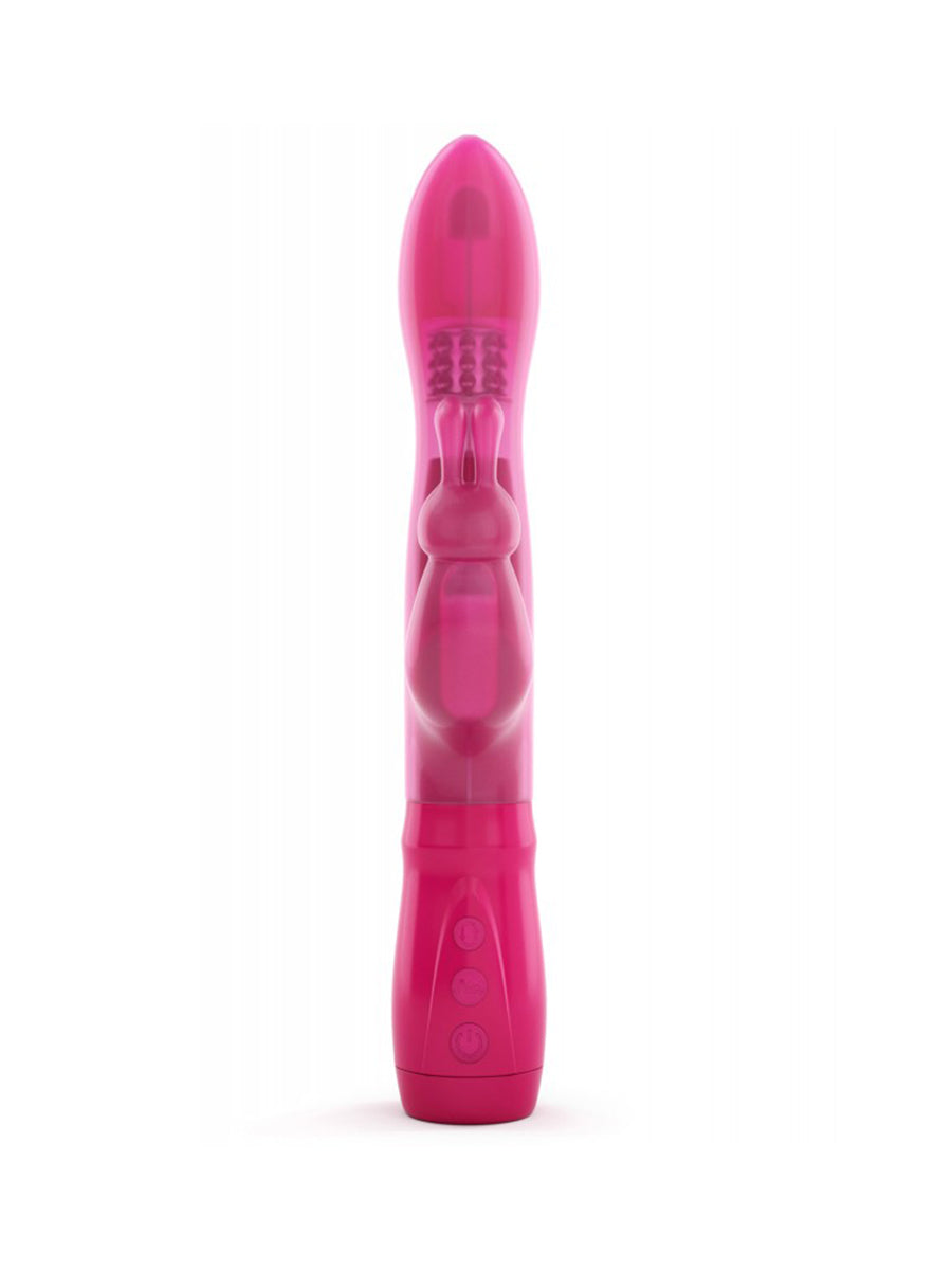Furious Rabbit Vibrator (Hovering and Thrusting) - Pink