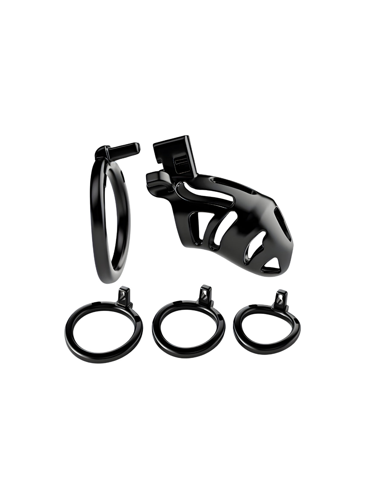 Impound Curfew chastity cage designed with a discreet profile, lightweight ABS construction, and secure locking mechanism.